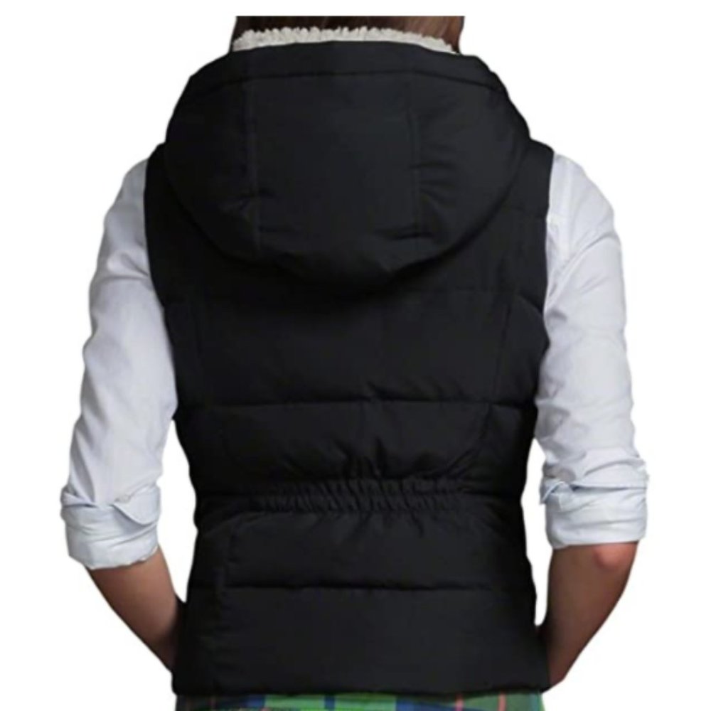 HOLLISTER Navy Blue Down Sherpa Vest XS - Picture 10 of 10